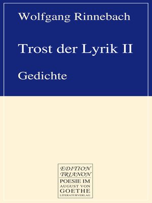 cover image of Trost der Lyrik II